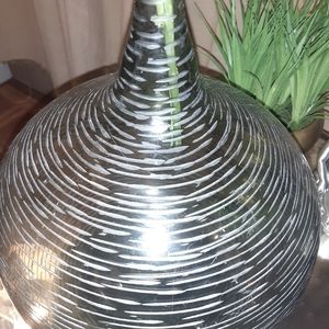 Glass etched Vase